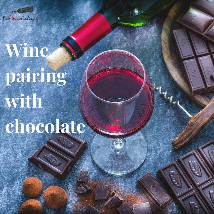 Wine pairing with chocolate